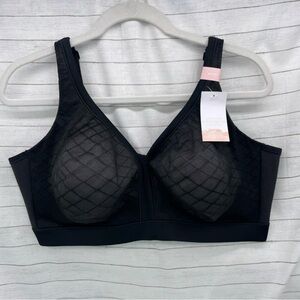NWT-Cacique Black Unlined Full Coverage No-Wire Bra